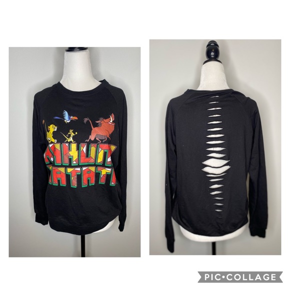 Disney Sweaters - The Lion King Hakuna Matata Sweater Black Disney